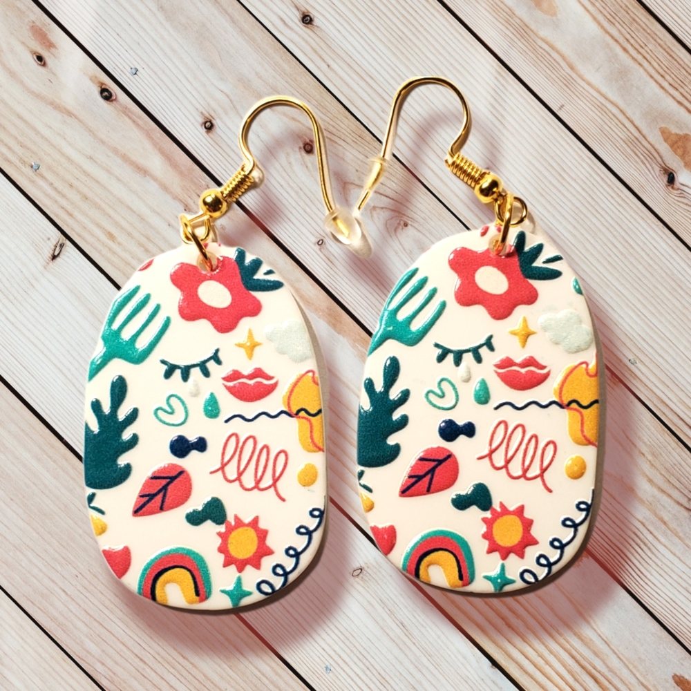 Women's Earrings//Handmade//Acrylic//Gifts